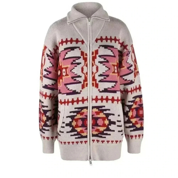 Isabel Marant Sweaters - NWT Isabel Marant Etoile Masha Cardigan Zip Sweater Ecru EU 38 US 6